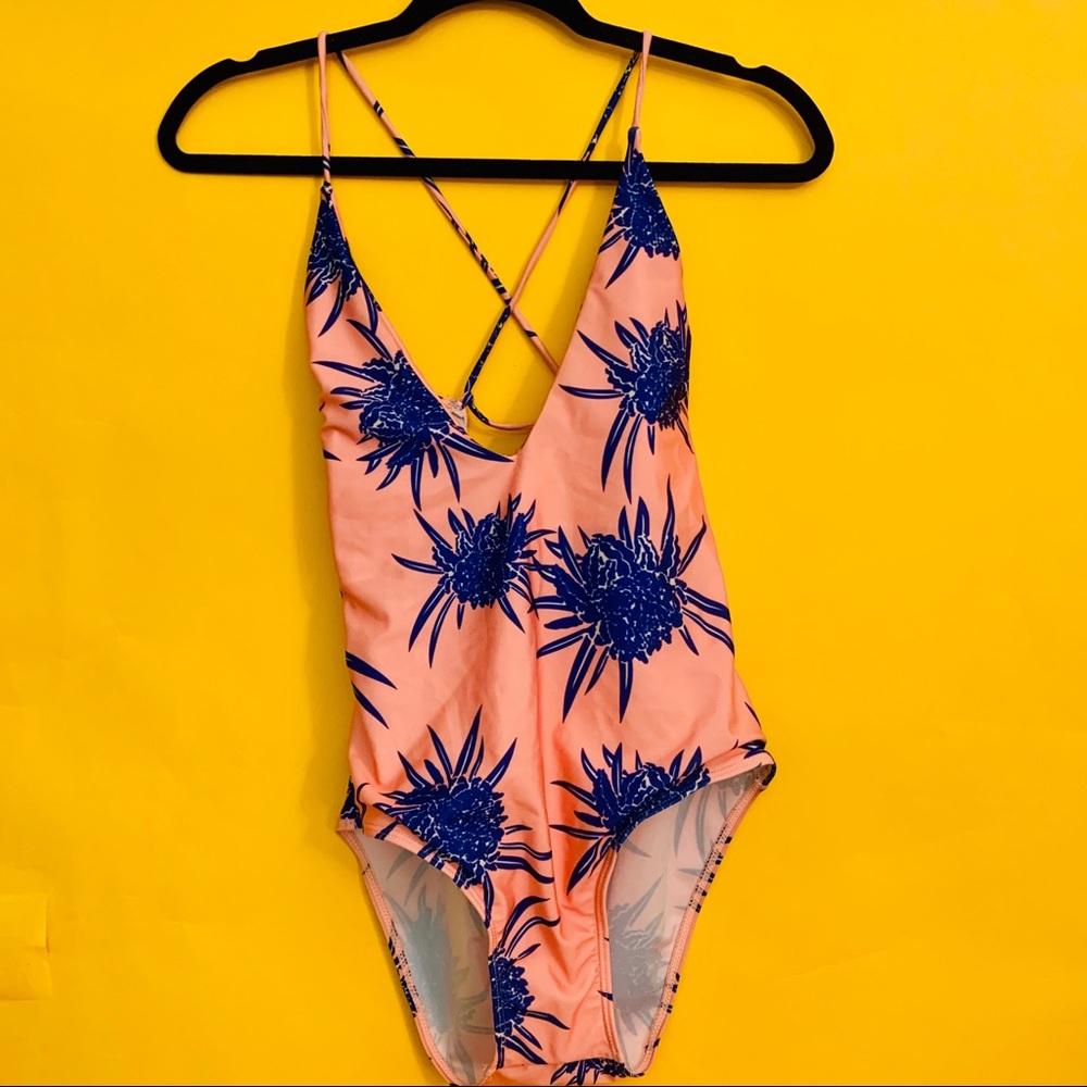 Peach Detailed Bathing Suit